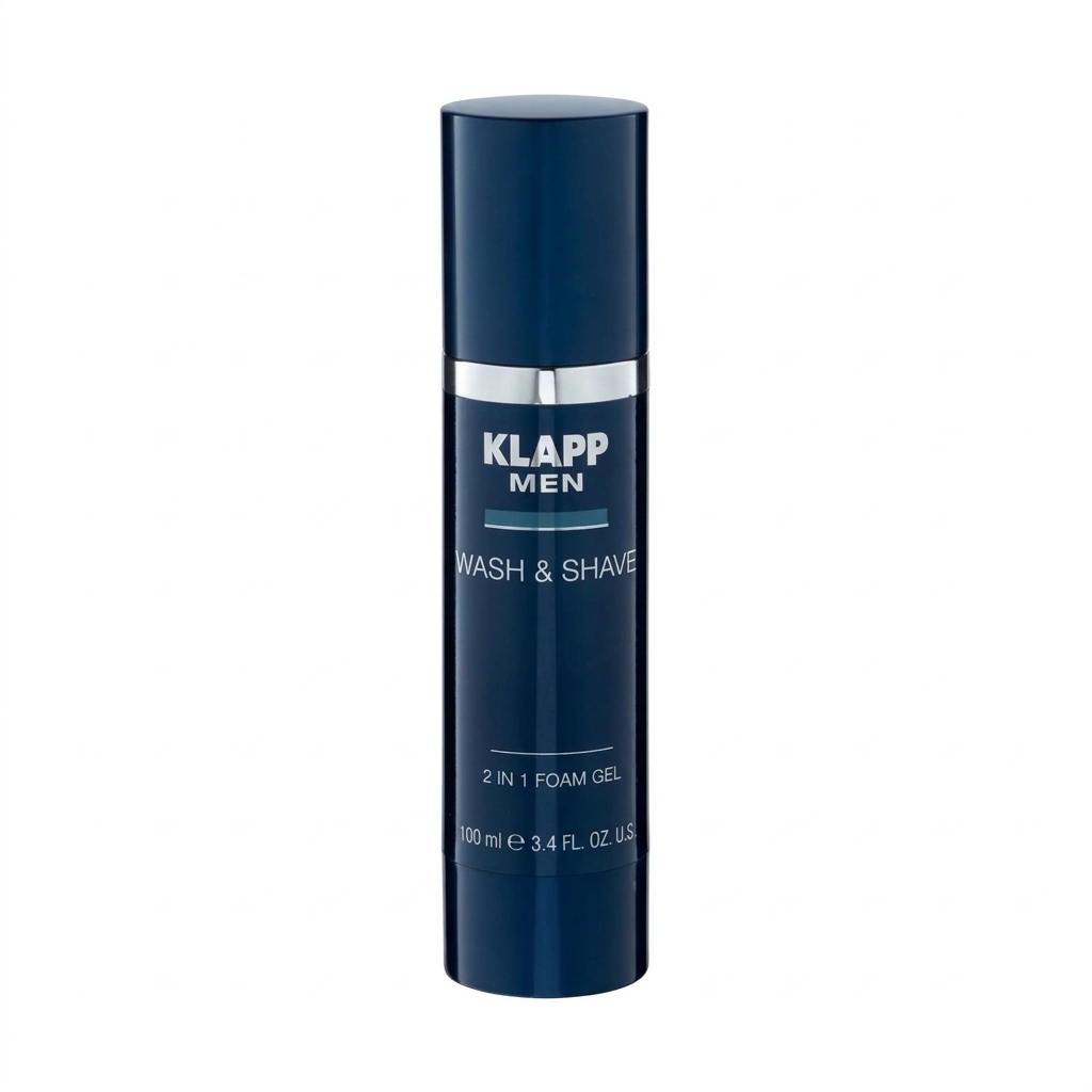 KLAPP Men Wash & Shave 2 in 1 Foam Gel 100ml